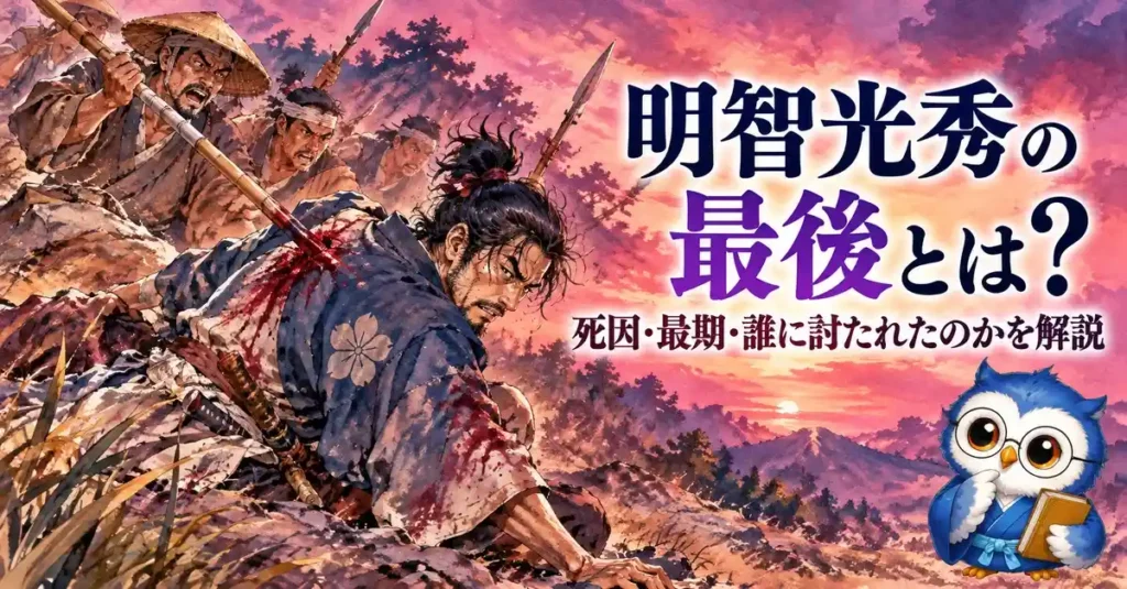 明智光秀の最後とは？死因・最期・誰に討たれたのかを解説
