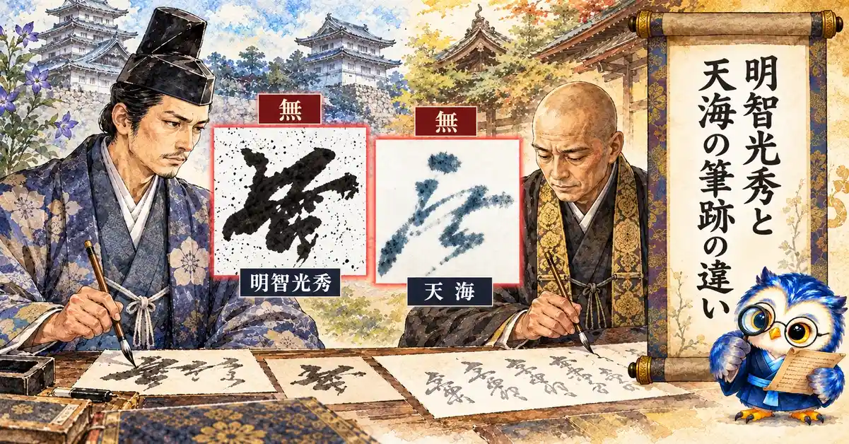 明智光秀と天海の筆跡が似ている？
