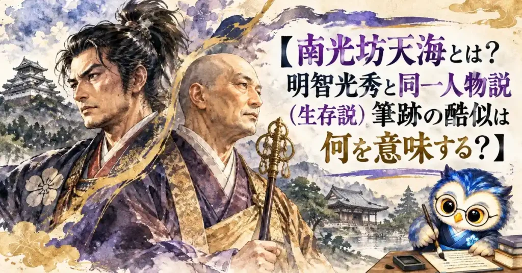 南光坊天海とは？明智光秀と同一人物説（生存説）筆跡の酷似は何を意味する？